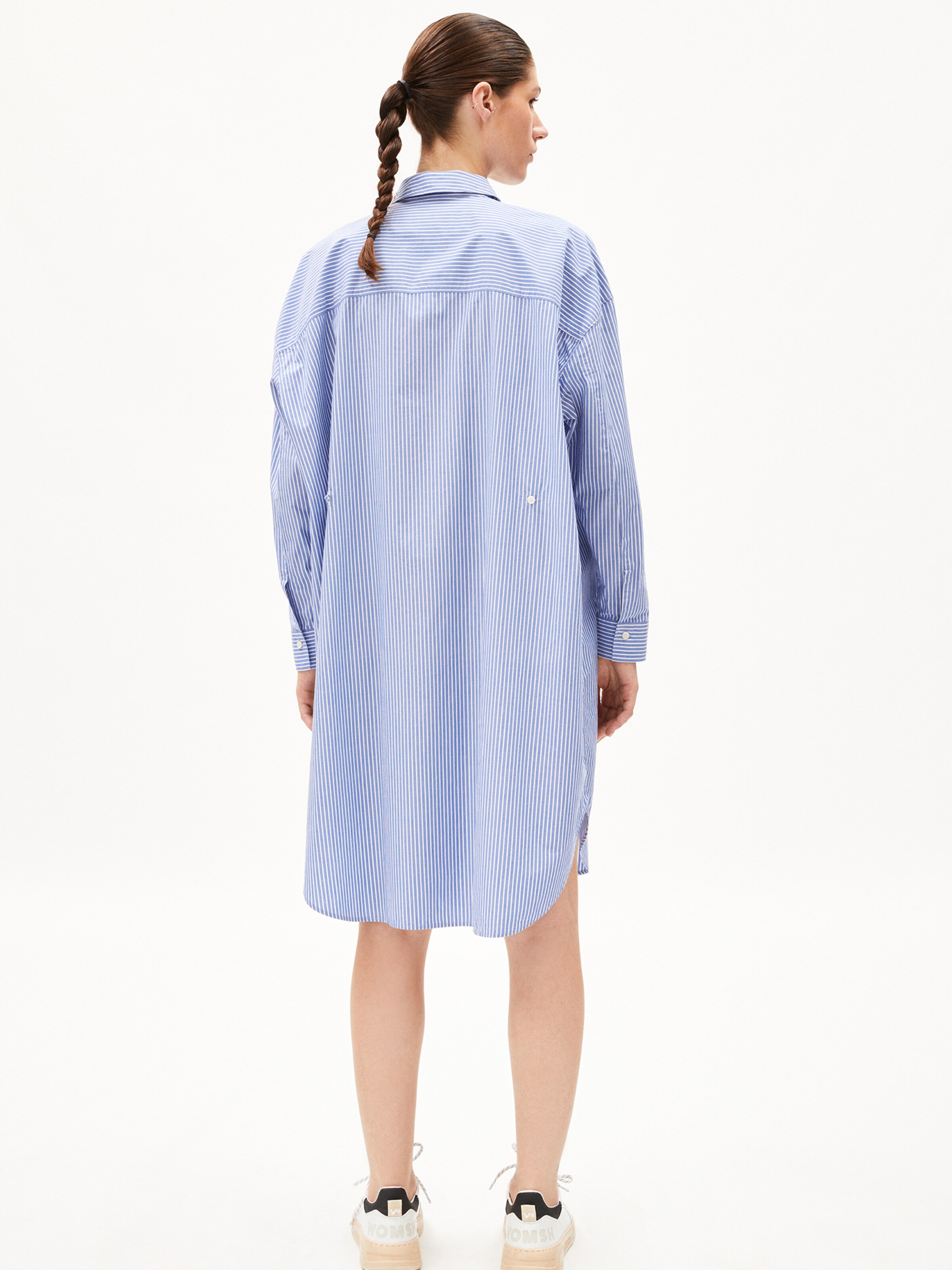 ARMEDANGELS Dress ' PFILEAA STRIPE ' in Blue: front