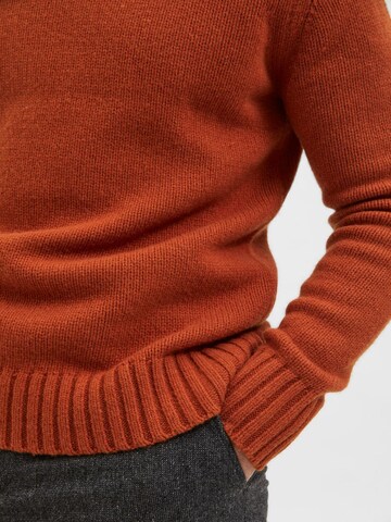 SELECTED HOMME Pullover i orange