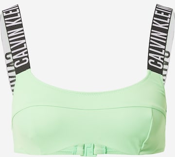 Calvin Klein Underwear Bustier Bikinitoppi värissä vihreä: edessä