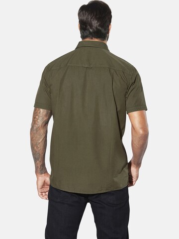 Jan Vanderstorm Comfort fit Button Up Shirt 'Alpri' in Green