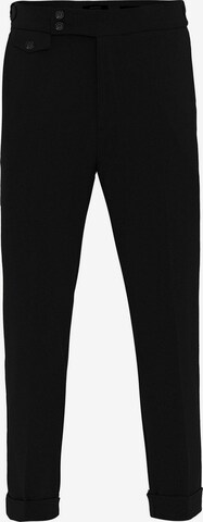 Antioch Regular Trousers with creases in Black: front