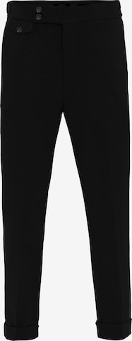 regular Pantaloni con piega frontale di Antioch in nero: frontale