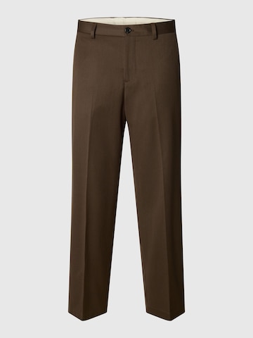 SELECTED Loosefit Pantalon in Bruin