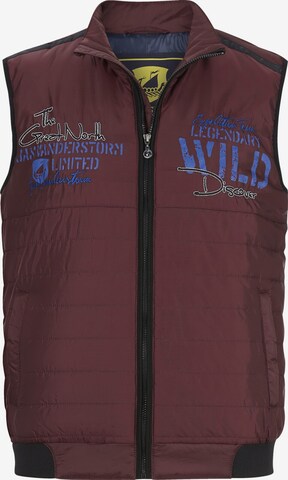 Jan Vanderstorm Vest 'Maiken' in Red: front