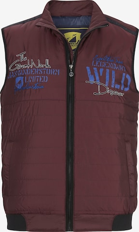 Jan Vanderstorm Vest 'Maiken' in Red: front