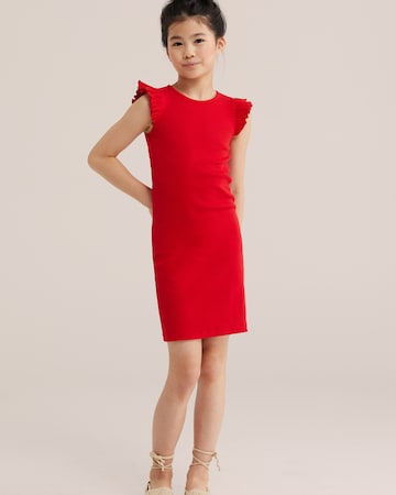 WE Fashion Платье в Красный: спереди