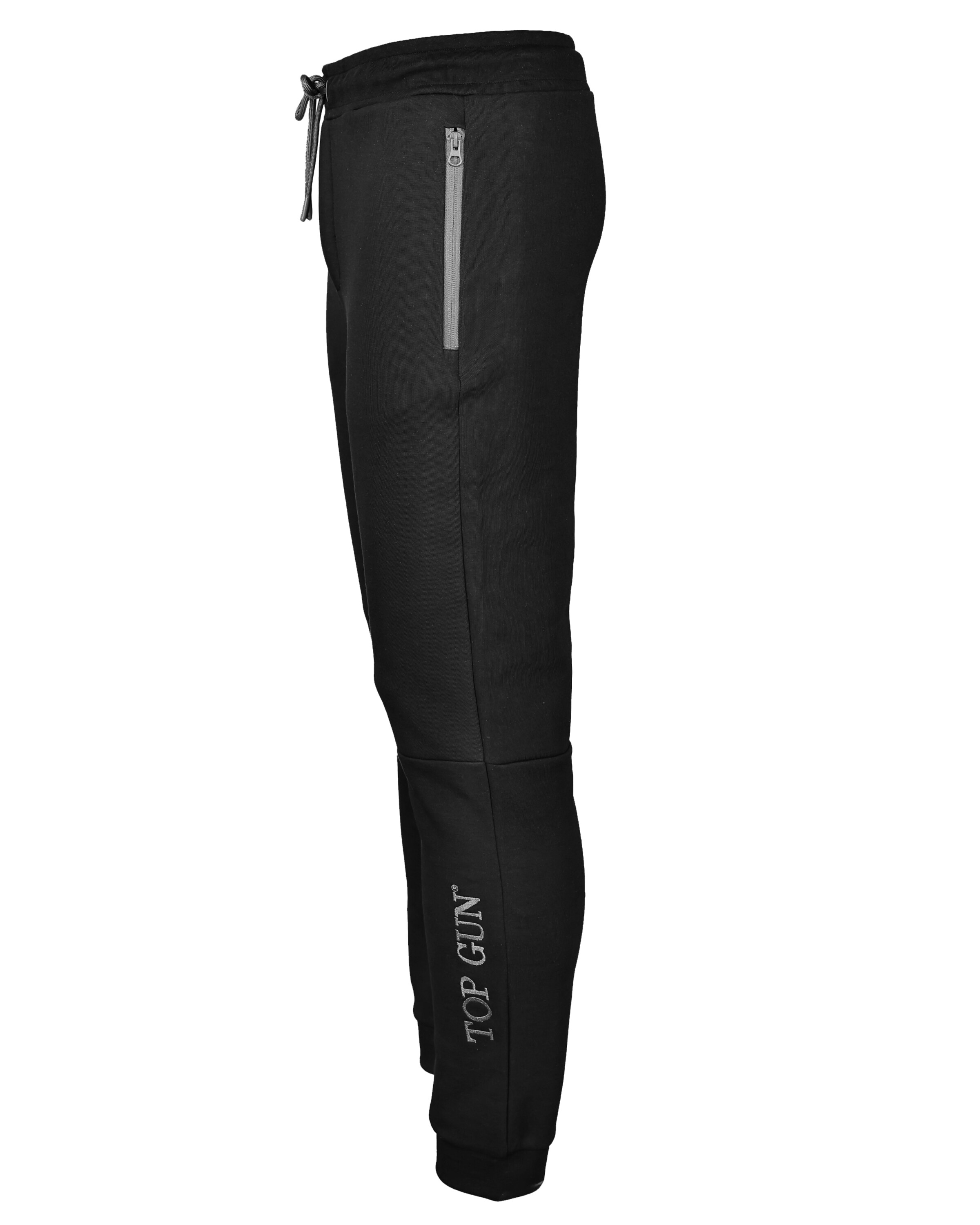 TOP GUN Tapered Sporthose in Schwarz