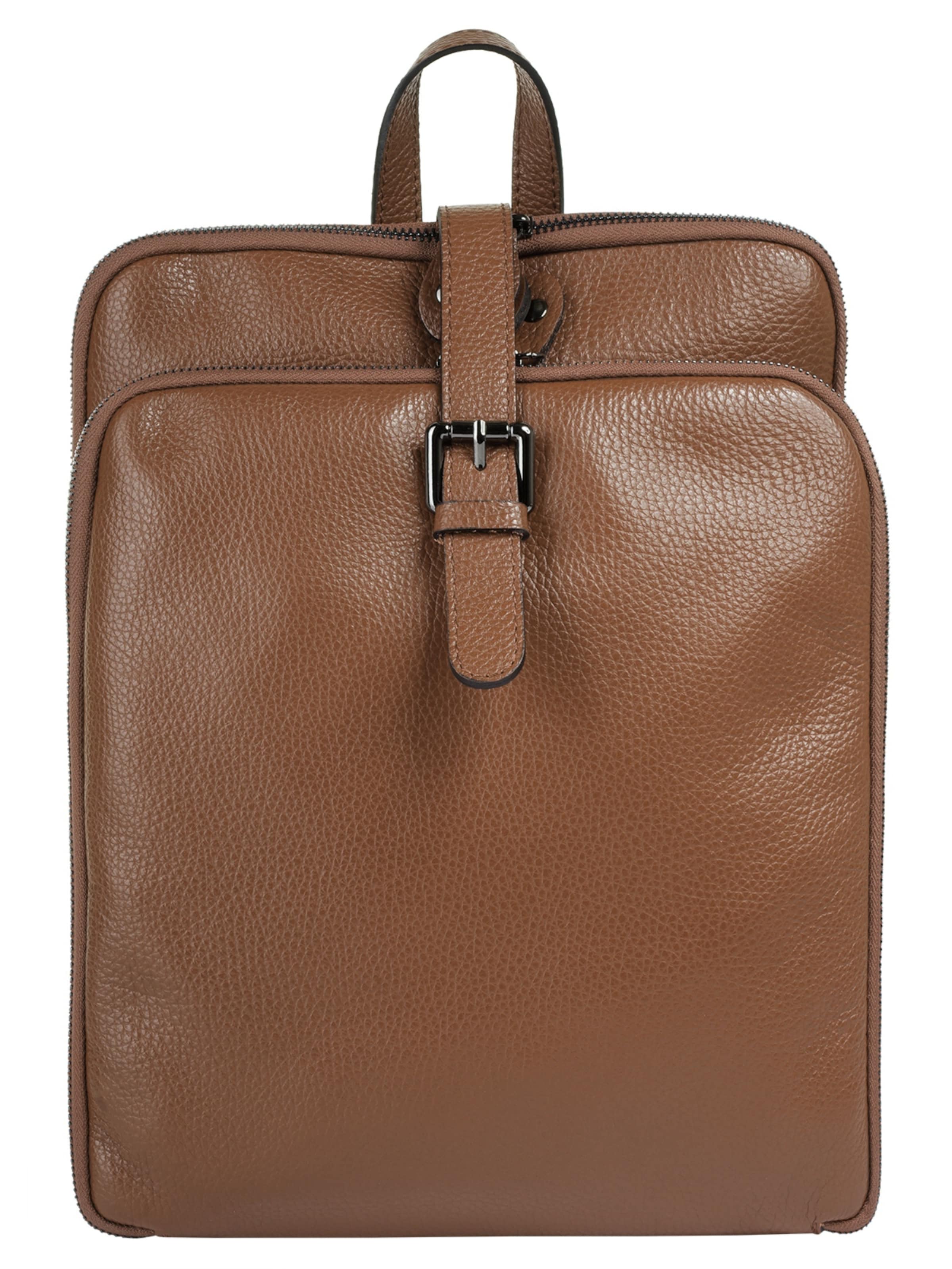 Sac à dos Cluty en marron : devant