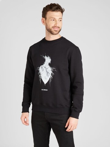 Han Kjøbenhavn - Sweatshirt 'Heart Monster' em preto: frente