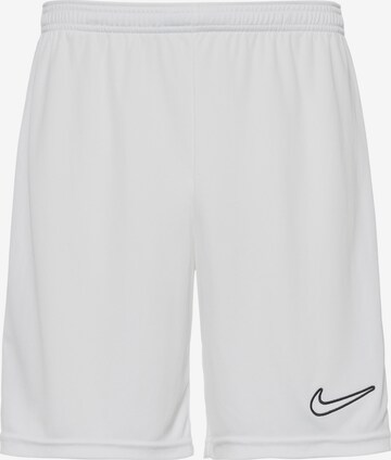 NIKE Regular Workout Pants 'Academy23' in White: front