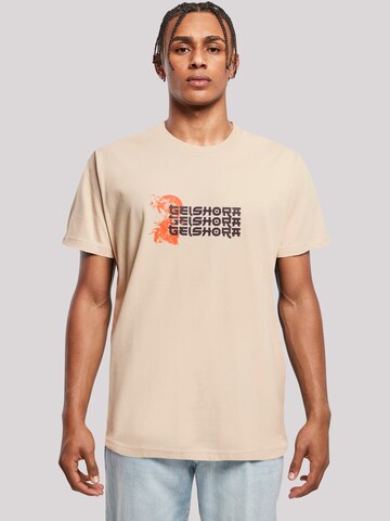F4NT4STIC Shirt 'Geishora Japan Streetstyle' in Beige