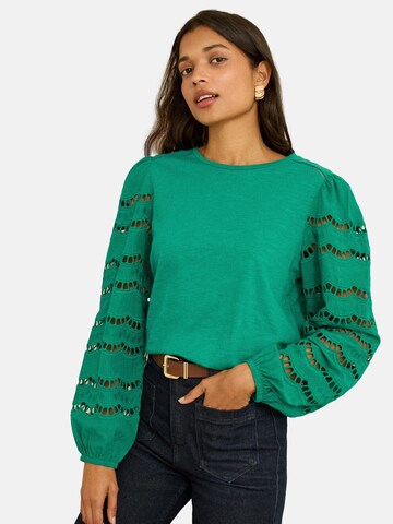 Camicia da donna di love & roses in verde: frontale