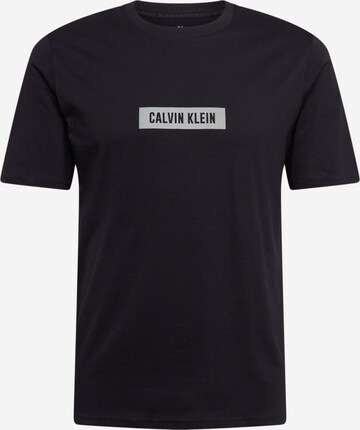 Calvin Klein Performance Functioneel shirt in Zwart: voorkant