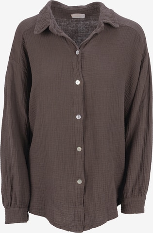 Seasons of April Blouse 'Sasha' in Brown: front