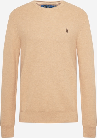 Pull-over Polo Ralph Lauren en beige : devant