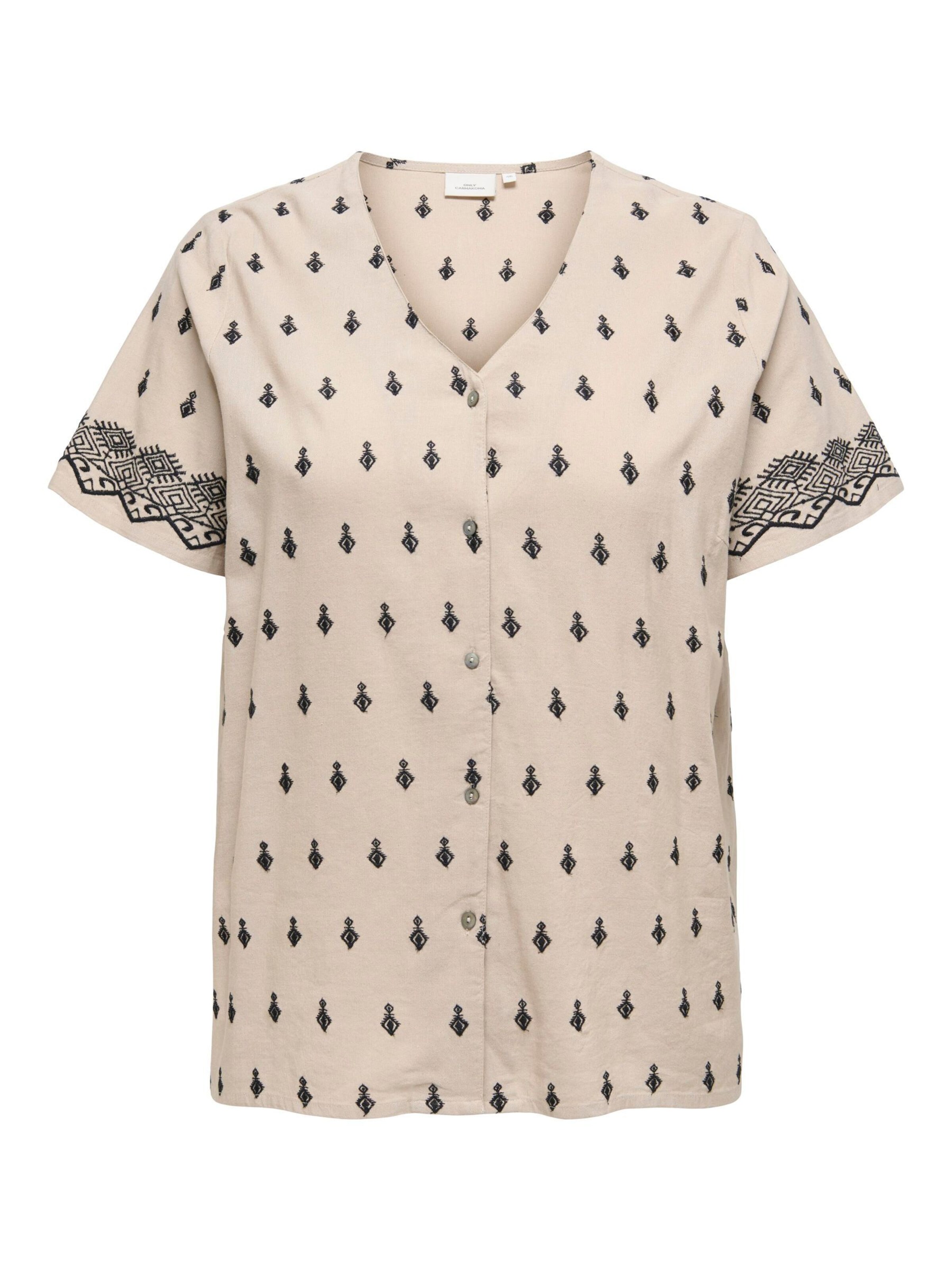 ONLY Carmakoma Overdel 'CARSiesta' i beige / sort, Produktvisning