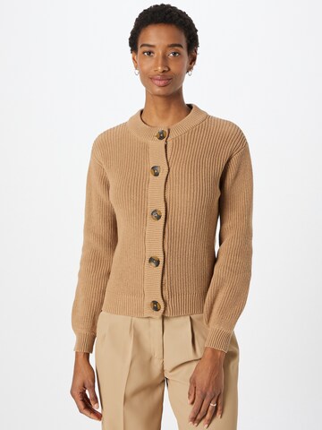 minimum Gebreid vest 'Affie' in Beige: voorkant