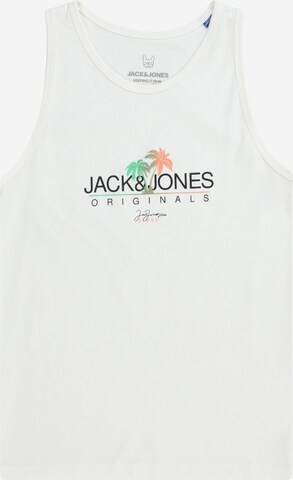 Jack & Jones Junior Тениска 'CASEY' в бяло: отпред