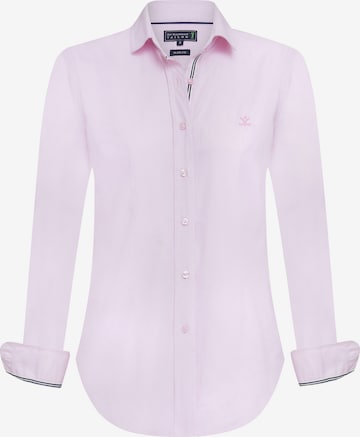 Sir Raymond Tailor Blouse 'Lolas' in Roze: voorkant