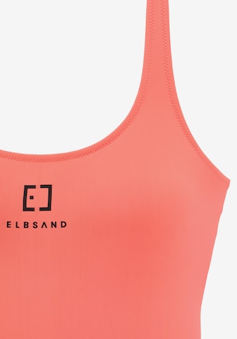 Elbsand Tričkové Jednodielne plavky - oranžová