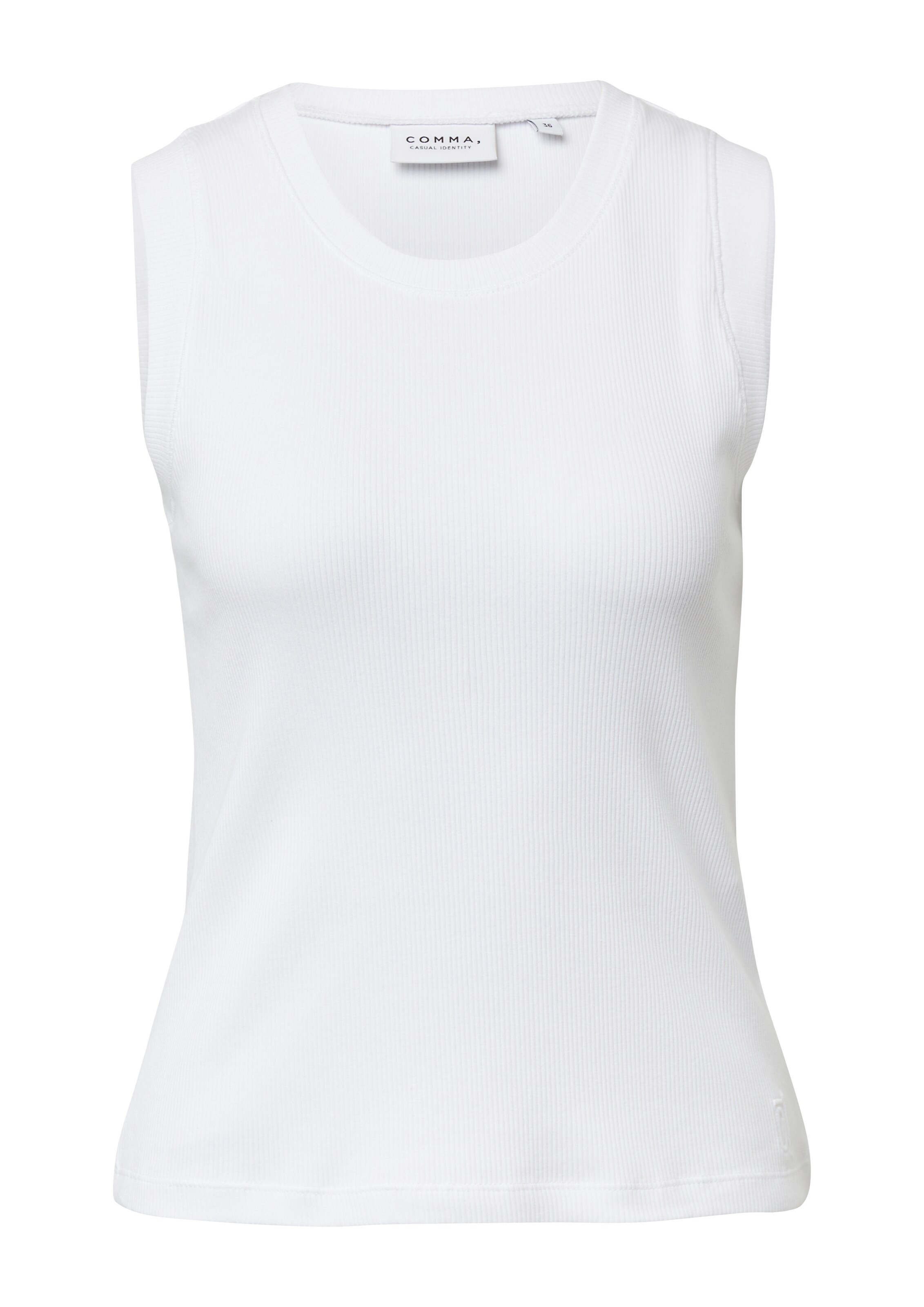 comma casual identity Top in de kleur Wit, Productweergave