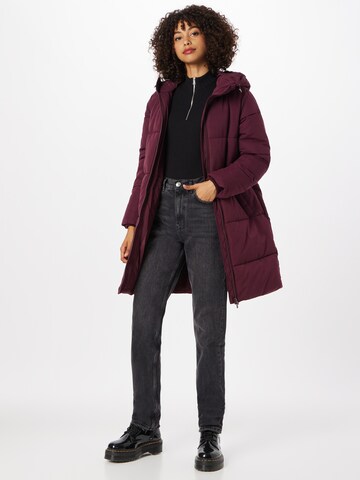 VILA Winter Coat 'TRUST' in Red