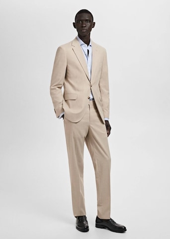 MANGO MAN Regular fit Suit Jacket 'Milan' in Beige