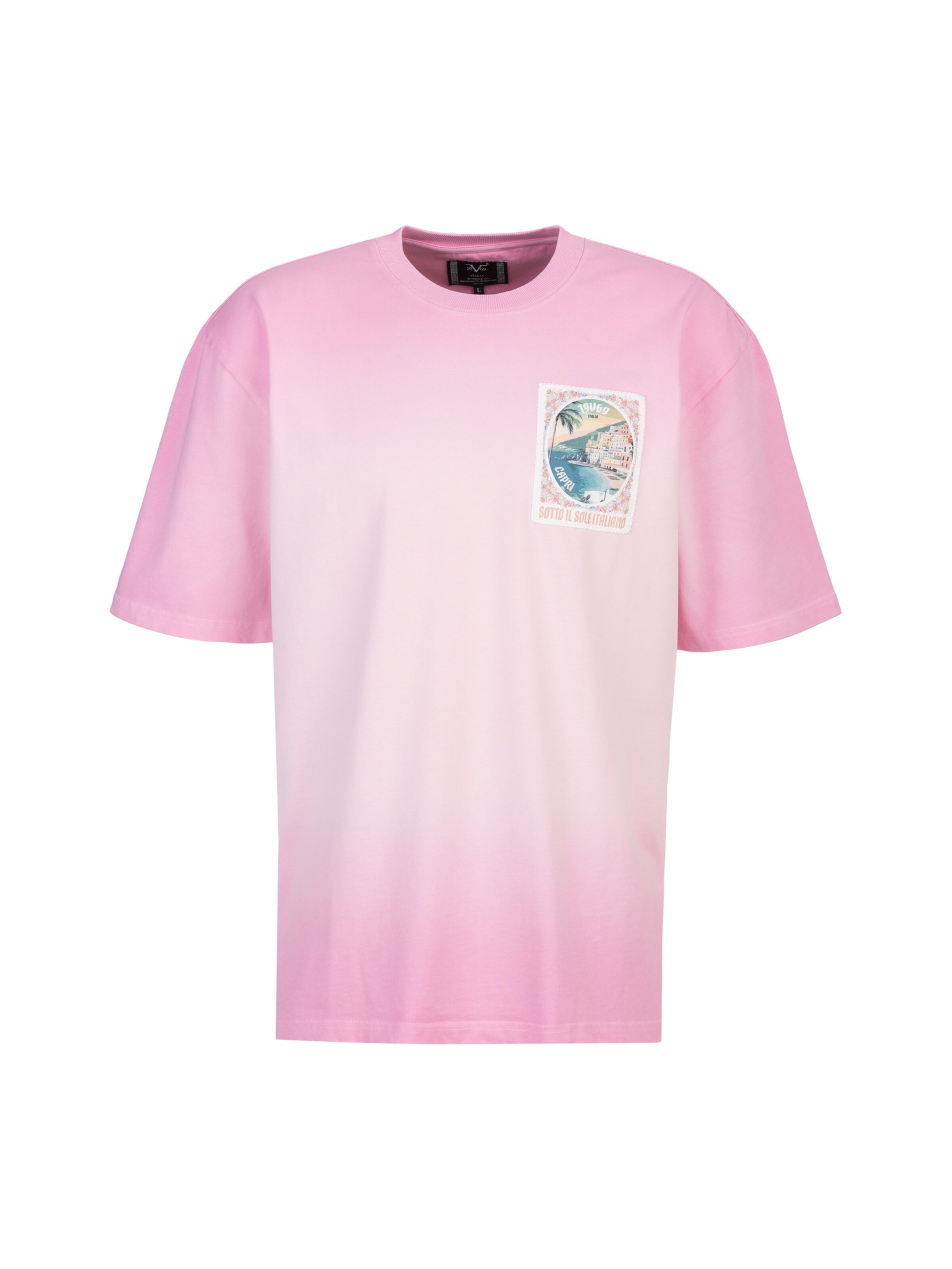 19V69 ITALIA Shirt 'Tamaro Dip' in Pink: front
