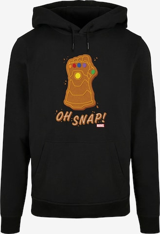 ABSOLUTE CULT Sweatshirt 'Marvel - Thanos Oh Snap' in Black: front
