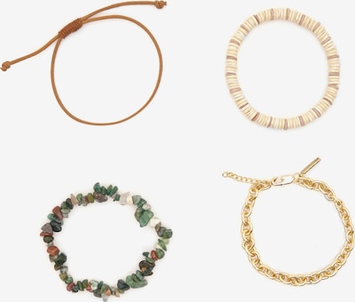 Pull&Bear Rannekoru värissä ecru / ruskea / kulta / vihreä, Tuotenäkymä