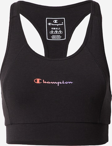 Champion Authentic Athletic Apparel - Sujetador deportivo en negro: frente