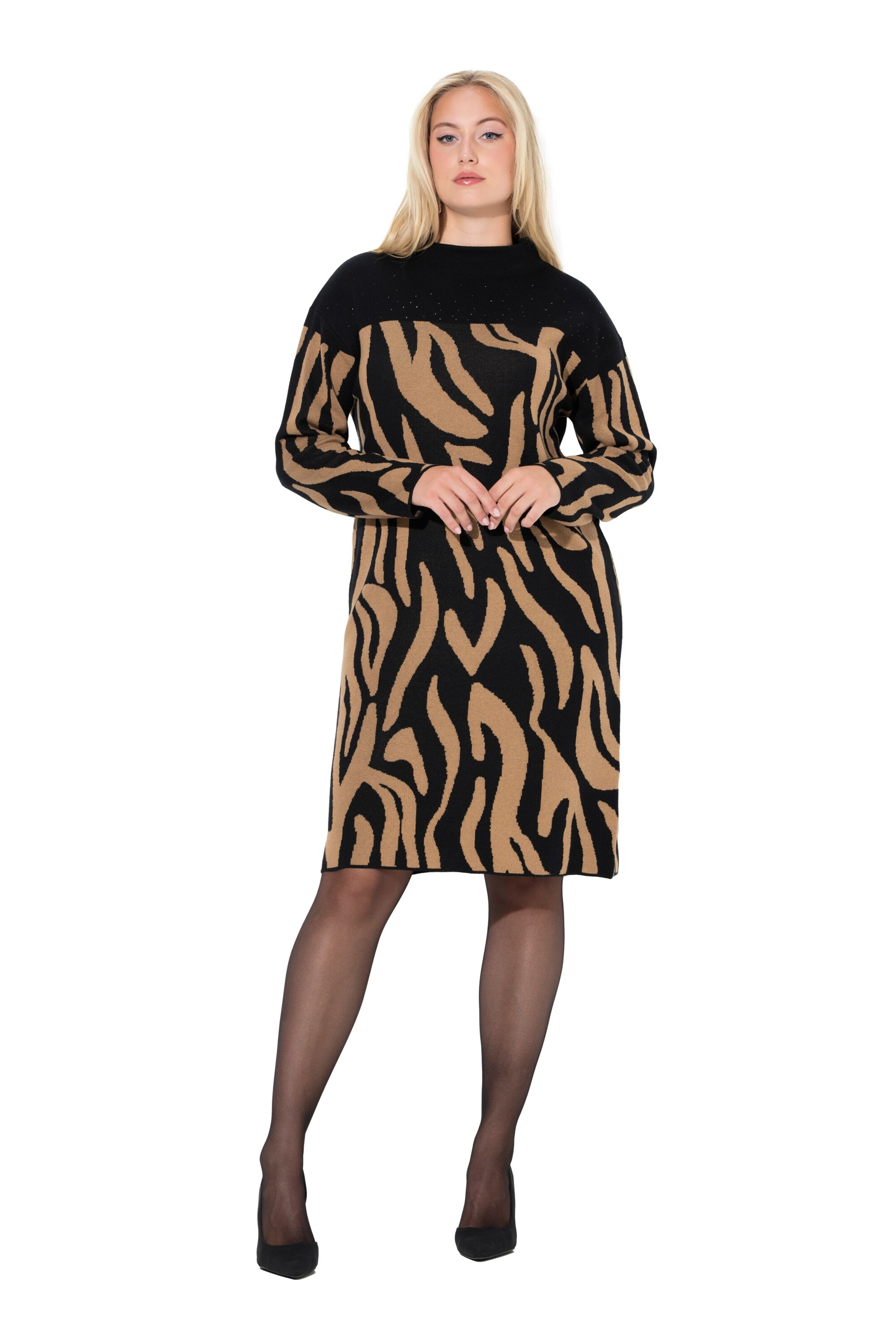 Ulla Popken Knit dress in Brown