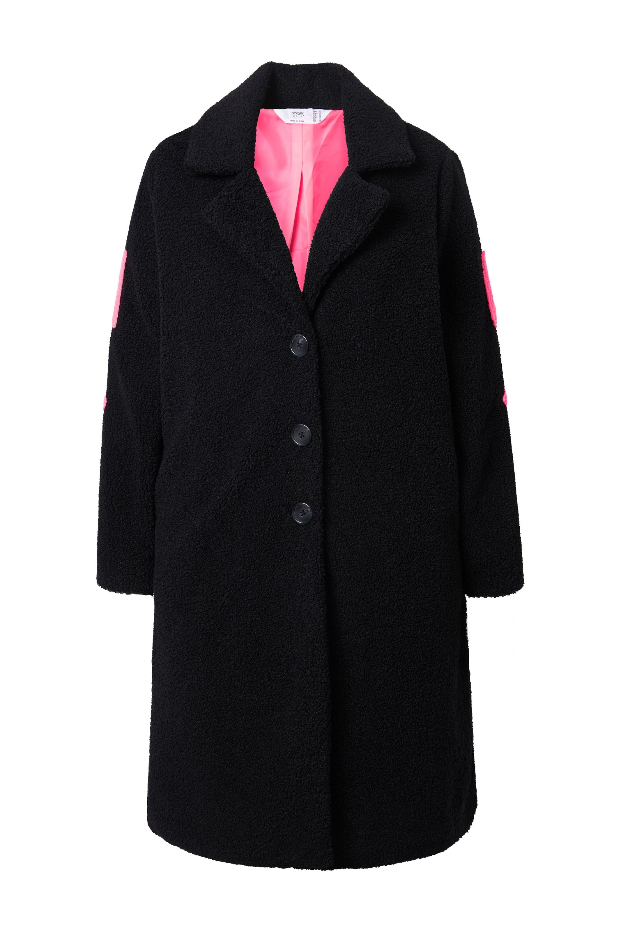 Angel of Style Between-seasons coat in Black: front