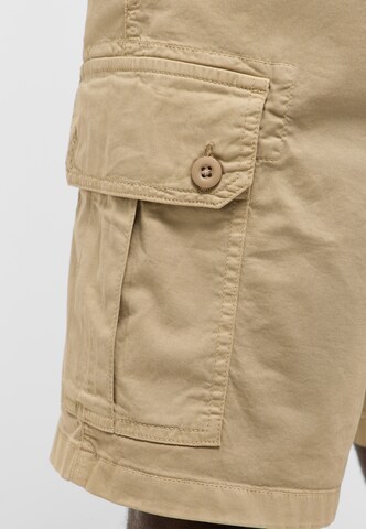 MUSTANG Wide leg Cargo Pants 'Harry Papertouch' in Beige