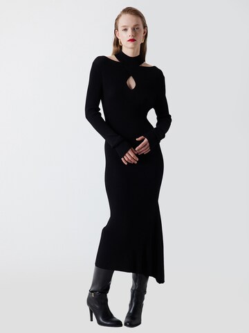 Ipekyol Gebreide jurk in Zwart