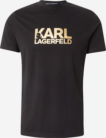 T-Shirt Karl Lagerfeld en noir : devant