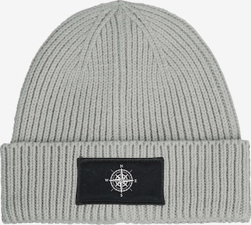 Neverless Beanie 'Kompass' in Grey: front