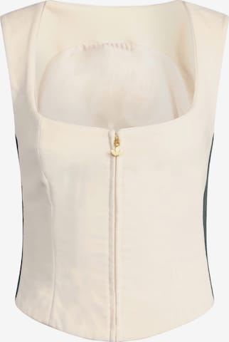 ADIDAS ORIGINALS Toppi 'VELVET CORSET' värissä valkoinen: etupuoli