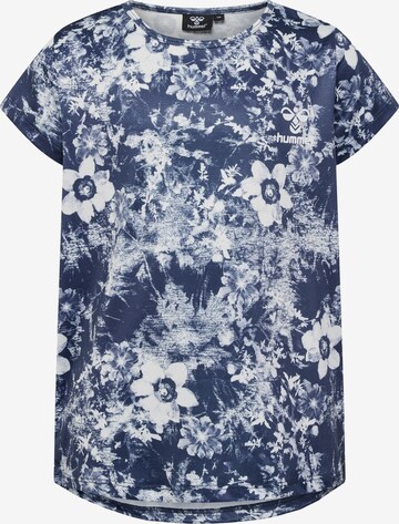 Hummel Shirt 'Nanna' in Blauw: voorkant