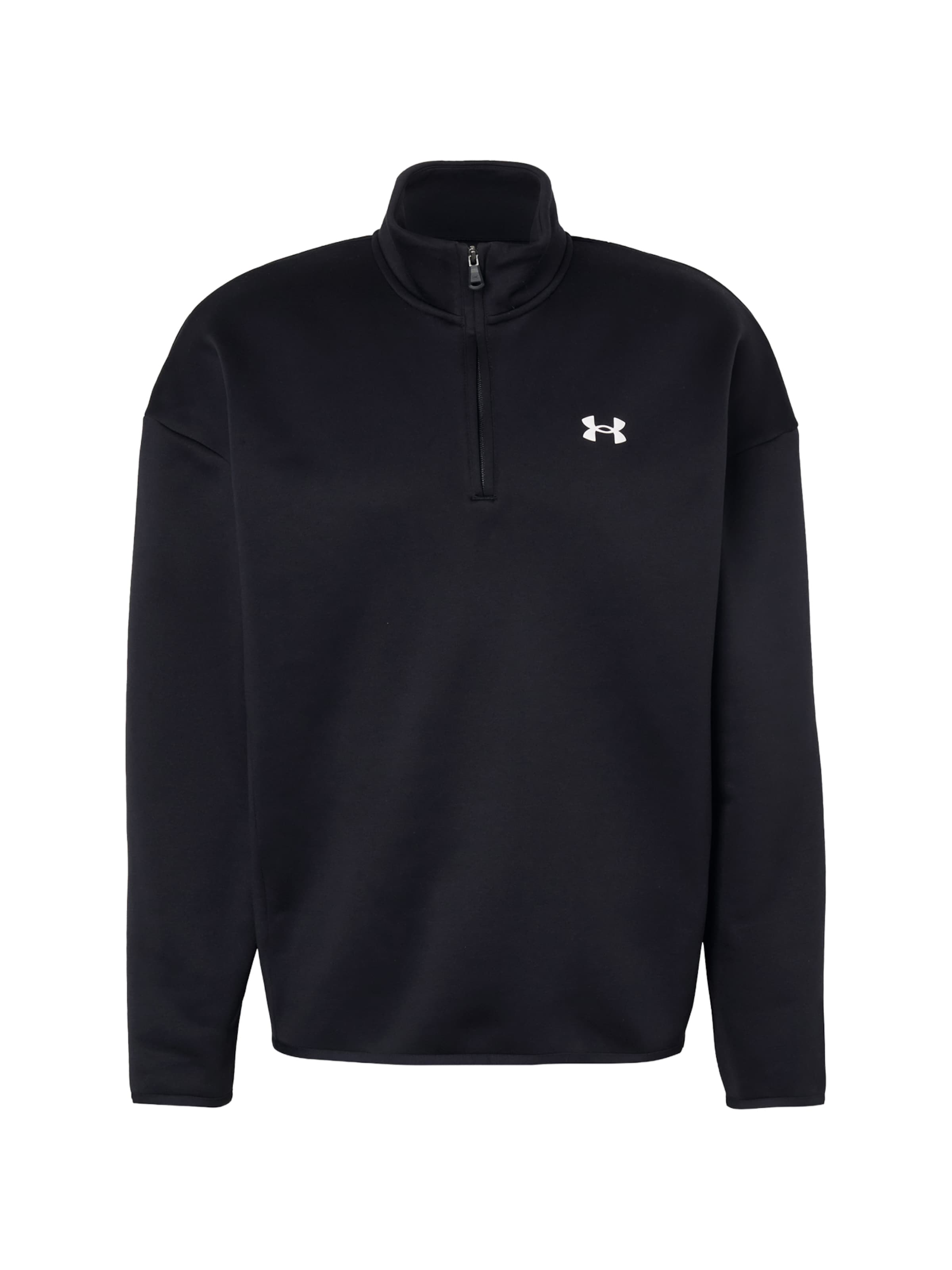 UNDER ARMOUR Sportsweatshirt in Zwart: voorkant