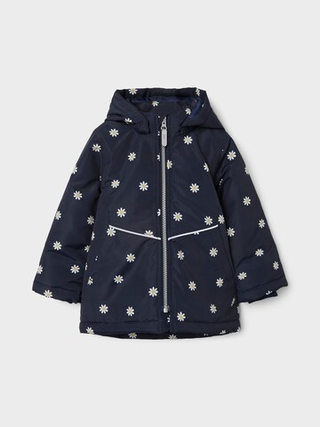 NAME IT Between-Season Jacket 'DAISY FLOWER' in Blue