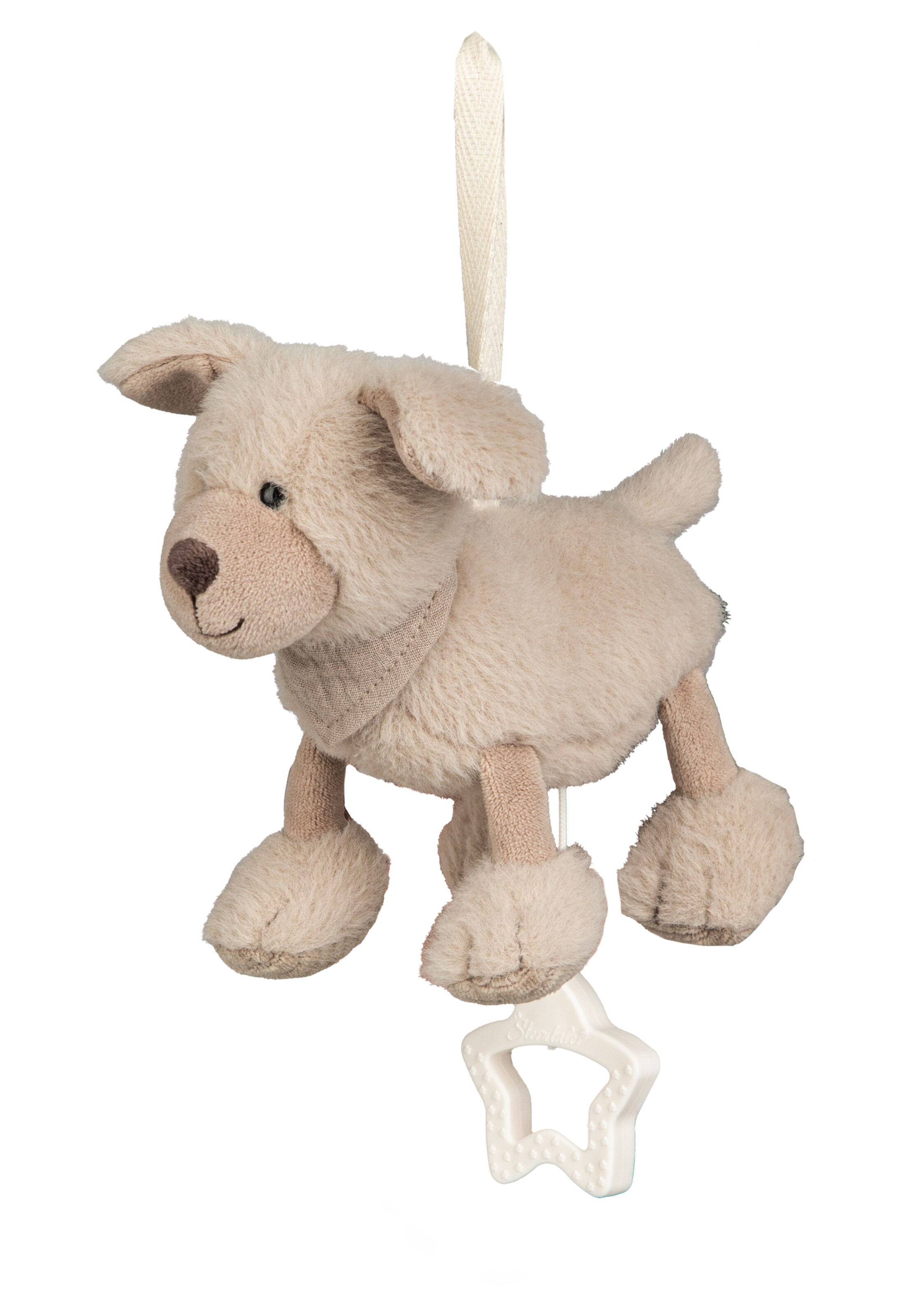 STERNTALER Spieluhr 'Hund Lucky' in Beige: Vorderseite