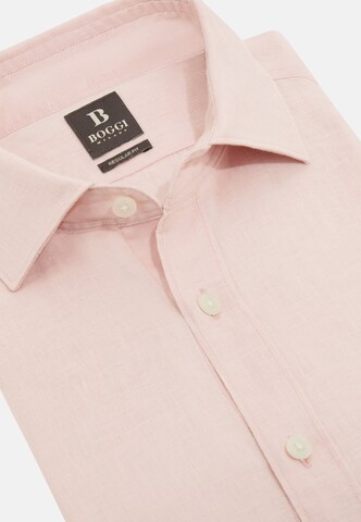 Coupe regular Chemise Boggi Milano en rose