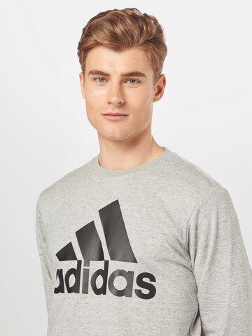 ADIDAS SPORTSWEAR Αθλητική μπλούζα φούτερ 'Essentials Big Logo' σε γκρι