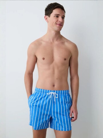 Pantaloncini da bagno 'PENTI Herren THICK STRIPE Shorts' di Penti in blu