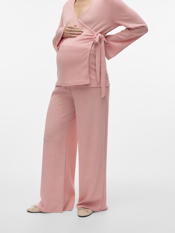 MAMALICIOUS regular Bukser i pink: forside