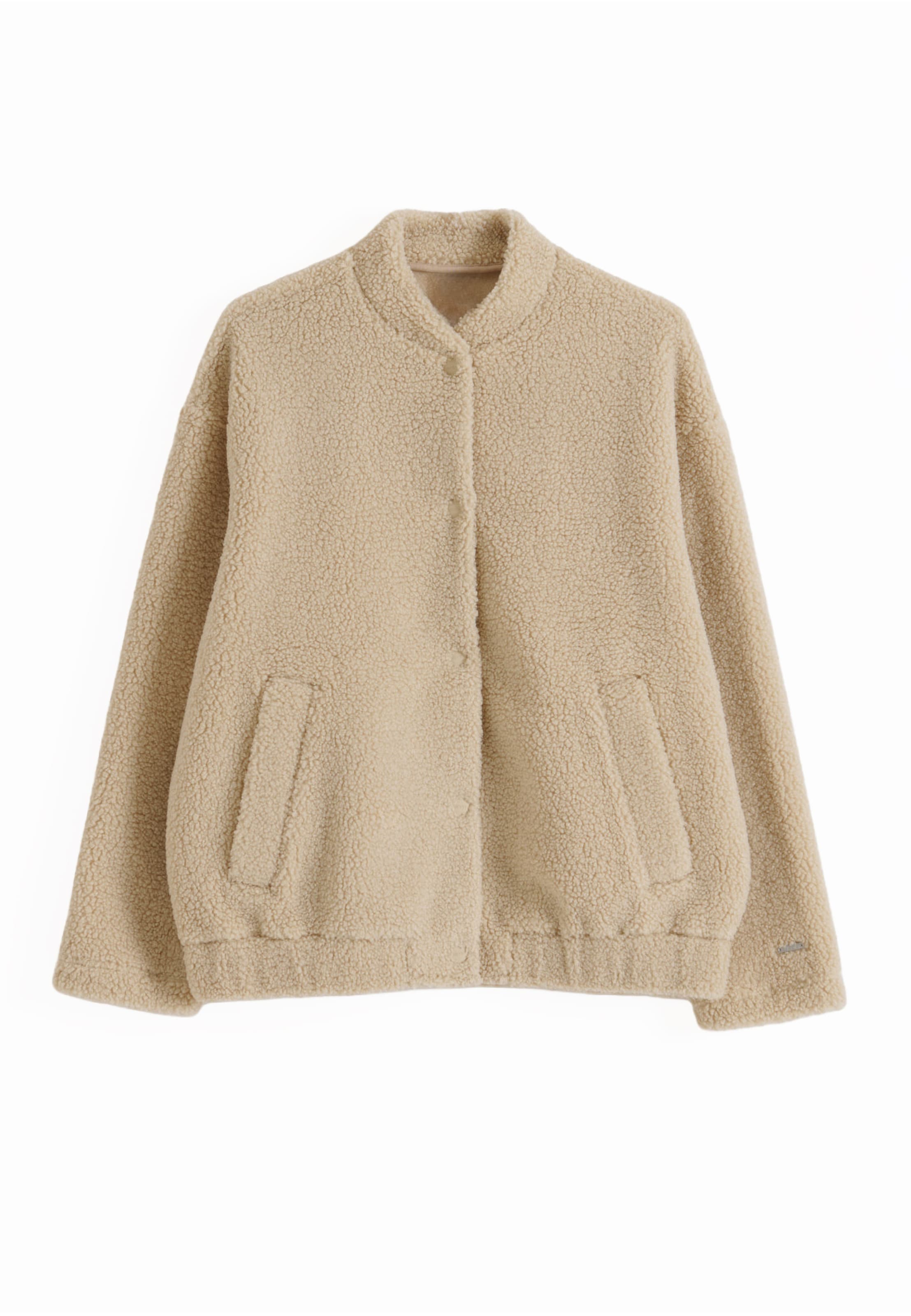 Veste de sport 'Pile' Aim'n en beige : devant