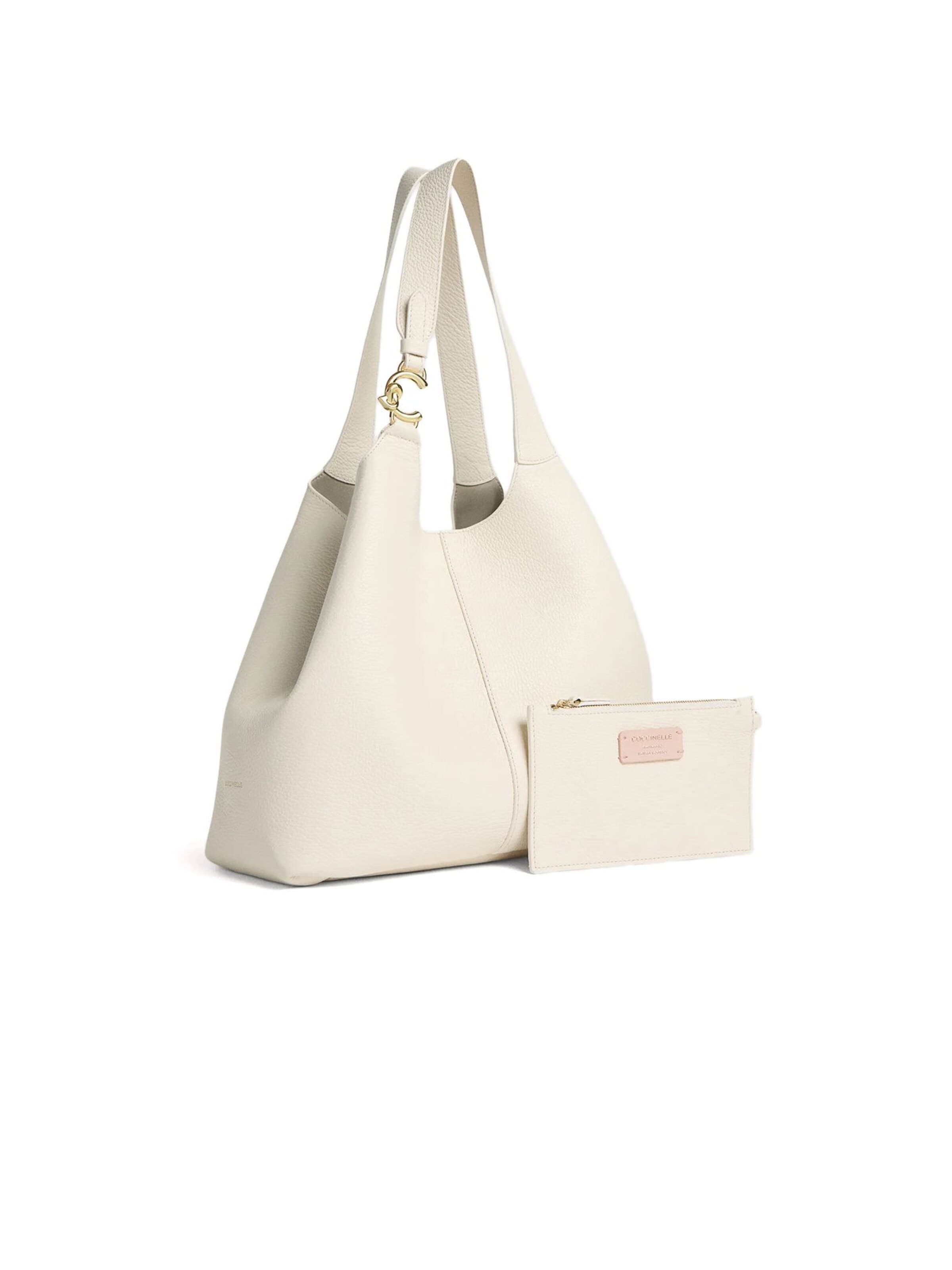 Sac bandoulière 'C-Easy E1 36x27x15 cm' Coccinelle en blanc