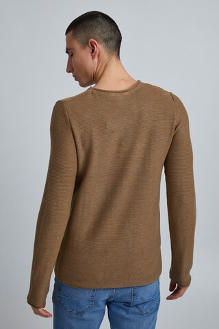 !Solid Pullover i brun