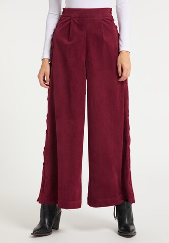 IZIA Wide Leg Hose in Rot: Vorderseite